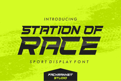Station of Race Font Fachranheit Studio 