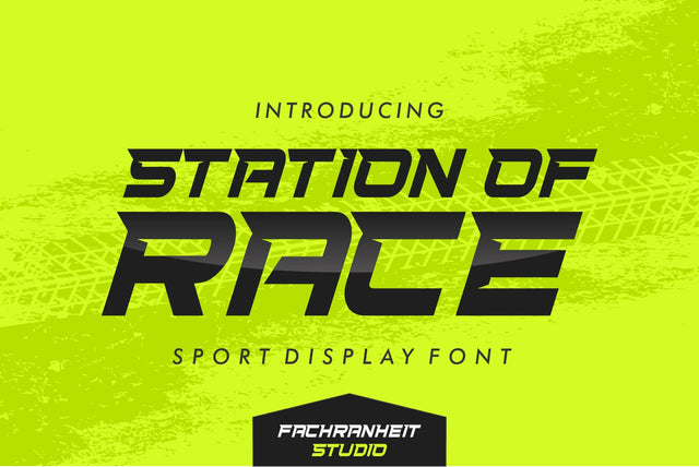 Station of Race Font Fachranheit Studio 