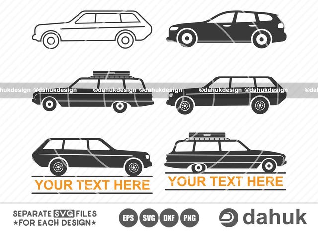 Station Wagon svg, Road Trip, Station Wagon Cute Svg Files, Station Wagon Svg Files For Silhouette, Family Vacation, Cut file for silhouette, svg, eps, dxf, png, clipart cricut design space, vinyl cut files SVG dahukdesign 