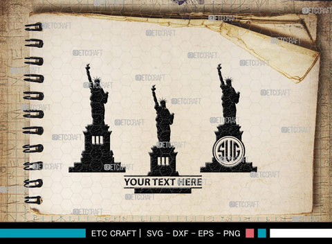 Statue Of Liberty Monogram, Statue Of Liberty Silhouette, Statue Of Liberty SVG, Liberty Statue Svg, Lady Liberty Svg, SB00409 SVG ETC Craft 