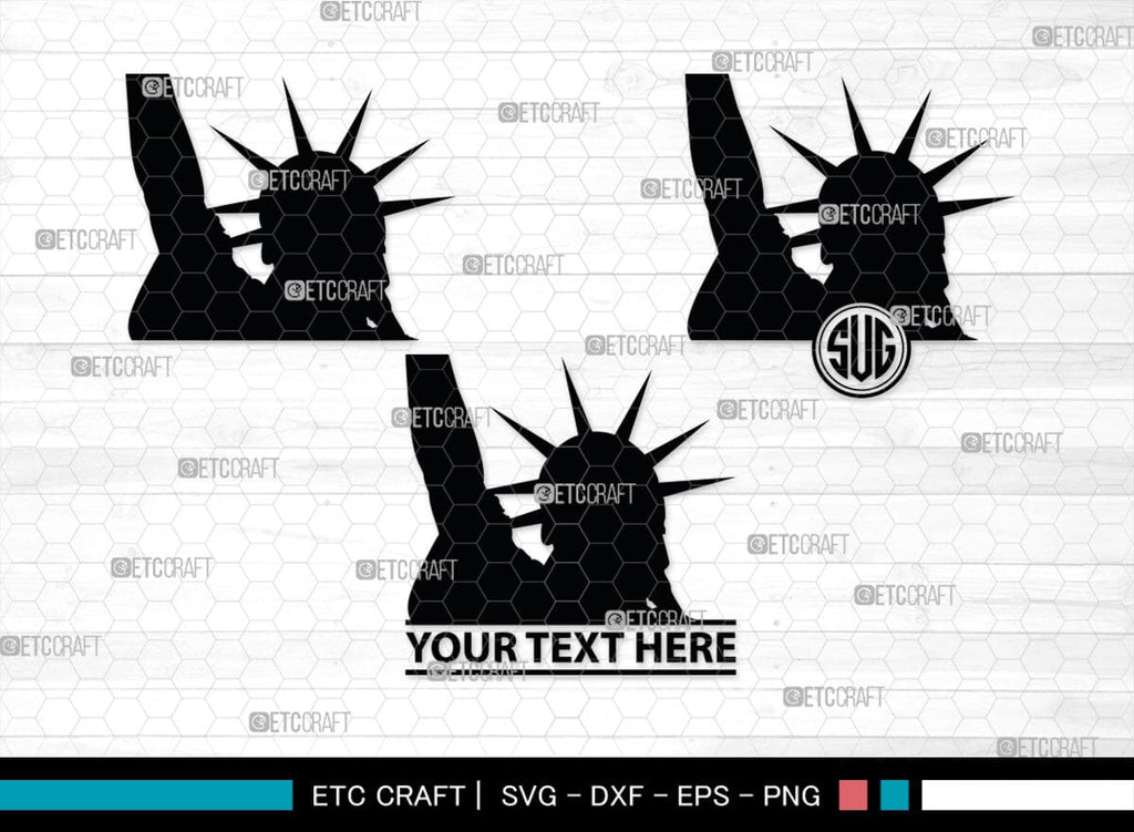 Statue Of Liberty Monogram, Statue Of Liberty Silhouette, Statue Of ...