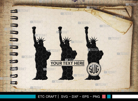 Statue Of Liberty Monogram, Statue Of Liberty Silhouette, Statue Of Liberty SVG, Liberty Statue Svg, Lady Liberty Svg, SB00409 SVG ETC Craft 