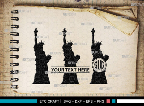 Statue Of Liberty Monogram, Statue Of Liberty Silhouette, Statue Of Liberty SVG, Liberty Statue Svg, Lady Liberty Svg, SB00409 SVG ETC Craft 