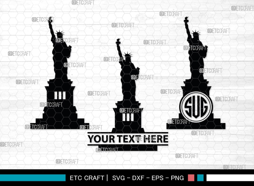 Statue Of Liberty Monogram, Statue Of Liberty Silhouette, Statue Of ...