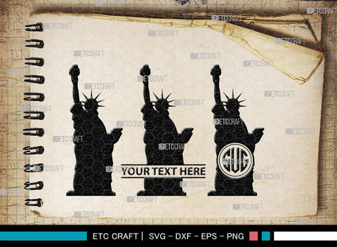 Statue Of Liberty Monogram, Statue Of Liberty Silhouette, Statue Of Liberty SVG, Liberty Statue Svg, Lady Liberty Svg, SB00409 SVG ETC Craft 