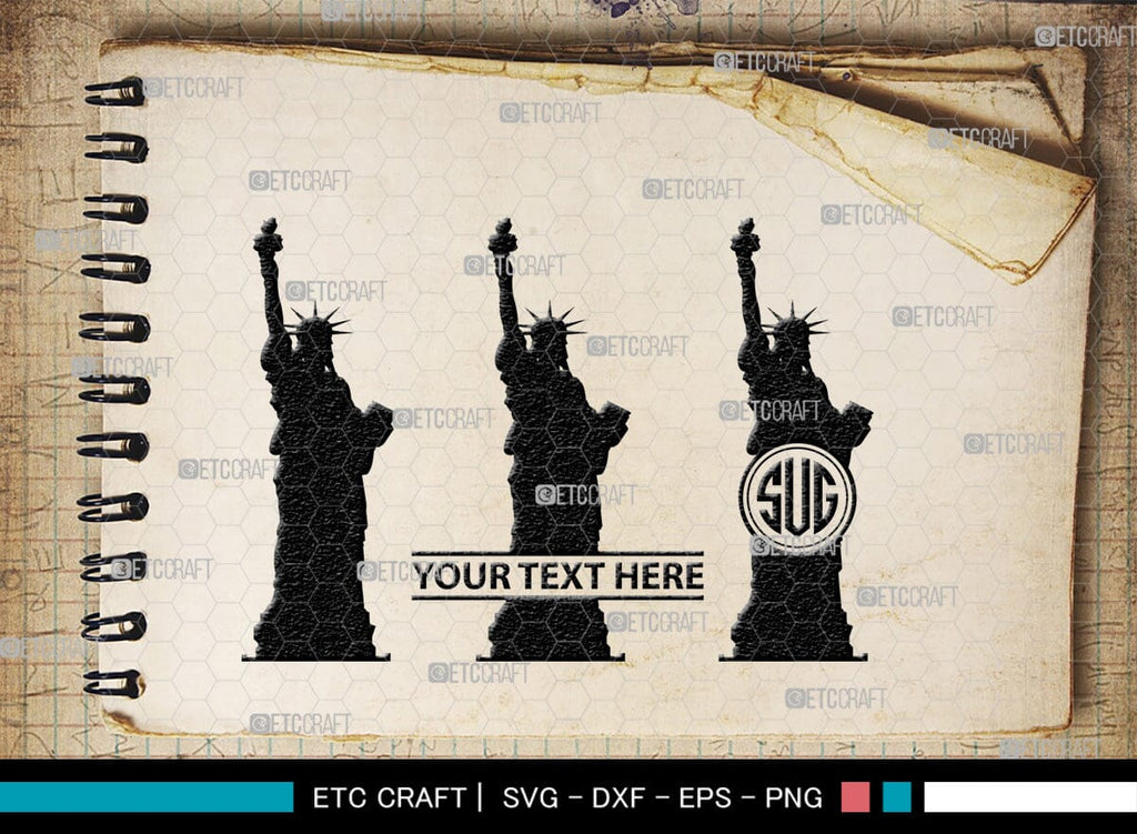Statue Of Liberty Monogram, Statue Of Liberty Silhouette, Statue Of ...