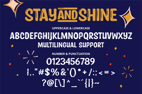 Stay and Shine Font Brithos Type 
