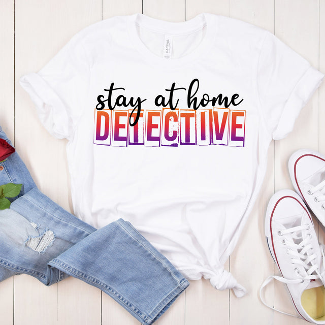 Stay At Home Detective Sublimation Coffee and Chaos 