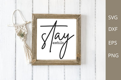 stay awhile svg design SVG Chamsae Studio 