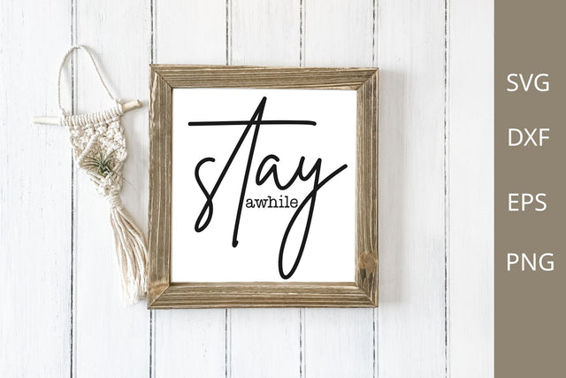 stay awhile svg design SVG Chamsae Studio 