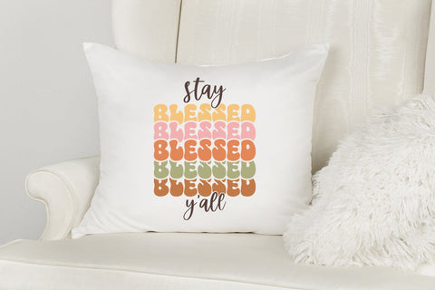 Stay Blessed Y'all - Retro Thanksgiving SVG SVG CraftLabSVG 