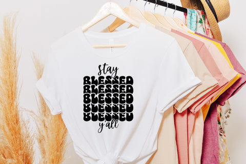 Stay Blessed Y'all - Retro Thanksgiving SVG SVG CraftLabSVG 