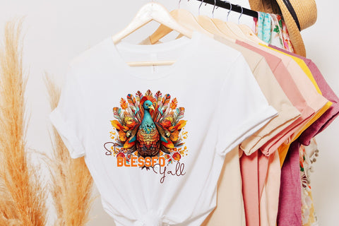 Stay Blessed Y'all - Thanksgiving PNG Sublimation Sublimation CraftLabSVG 