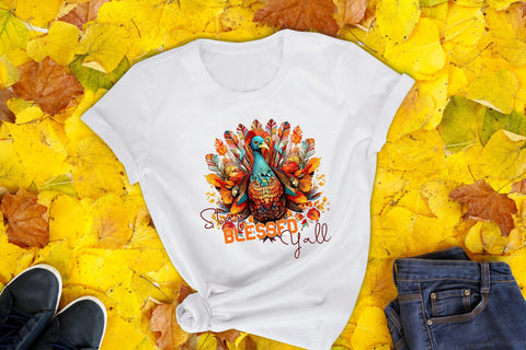 Stay Blessed Y'all - Thanksgiving PNG Sublimation Sublimation CraftLabSVG 