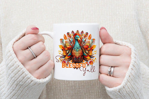 Stay Blessed Y'all - Thanksgiving PNG Sublimation Sublimation CraftLabSVG 