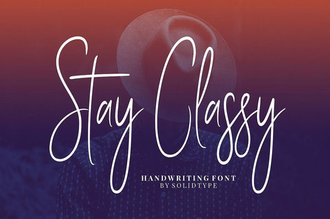 Stay Classy - Font Family Font Solidtype 