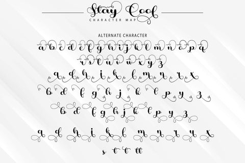 Stay Cool Font love script 