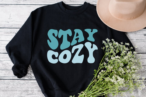 Stay Cozy SVG file, Cozy Svg, Fall Svg, Winter Svg, Sweater Weather, Tea Cup Svg, Mug Quote Svg, Warm and Cozy Svg, Cut Machine File SVG Fauz 