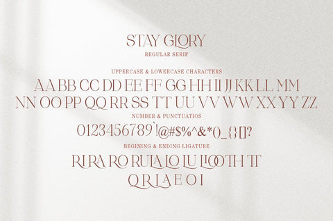 Stay Glory Font Duo Font AngelStudio 