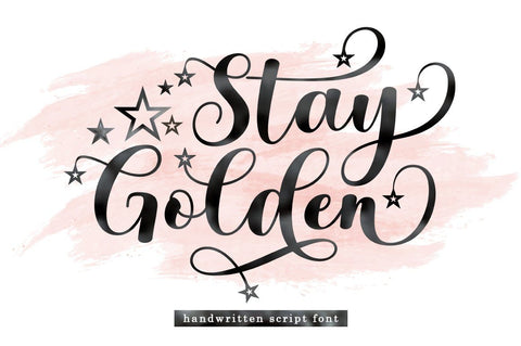 Stay Golden Font Rotterlab studio 