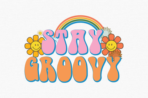 Stay Groovy Retro Hippie Sublimation SVG designartist 