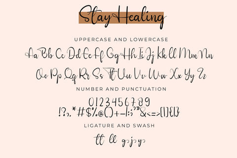 Stay Healing Font LetterdayStudio 