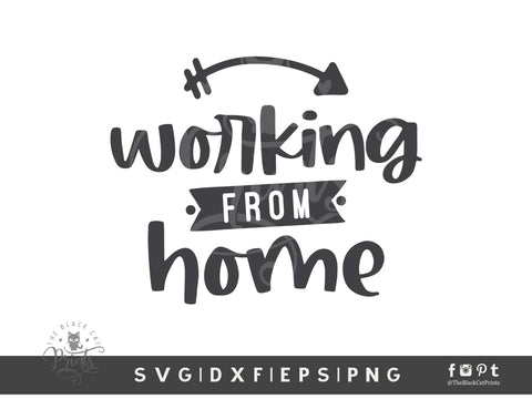 Stay Home Bundle | Quarantine Bundle Cut Files SVG TheBlackCatPrints 