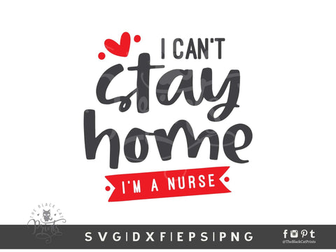 Stay Home Bundle | Quarantine Bundle Cut Files SVG TheBlackCatPrints 
