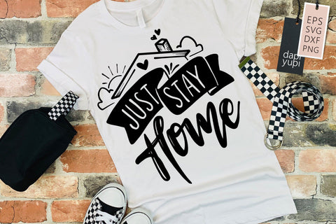 Stay Home Lettering Quotes Bundle SVG dapiyupi store 