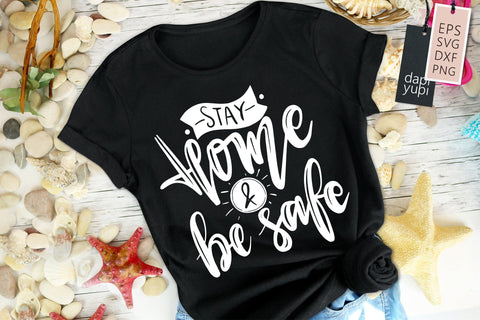 Stay Home Lettering Quotes Bundle SVG dapiyupi store 