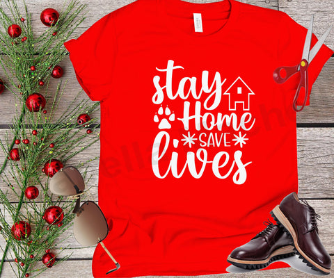 stay home save lives svg, social distancing t shirt svg, cut files, covid t shirt svg, covid 19 svg, health awareness svg SVG Isabella Machell 