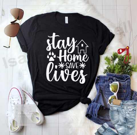 stay home save lives svg, social distancing t shirt svg, cut files, covid t shirt svg, covid 19 svg, health awareness svg SVG Isabella Machell 