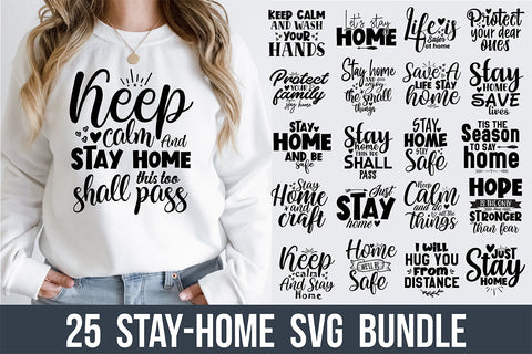 Stay Home SVG Bundle File SVG orpitasn 