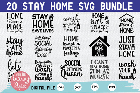 Stay Home SVG bundle SVG md faruk hossain 