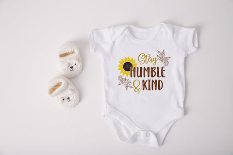 Stay humble and kind svg, Sunflower saying svg SVG SmmrDesign 