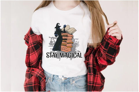 Stay Magical witch and Book Sublimation Sublimation Jagonath Roy 