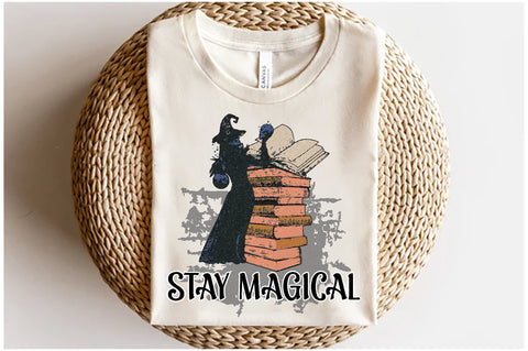 Stay Magical witch and Book Sublimation Sublimation Jagonath Roy 