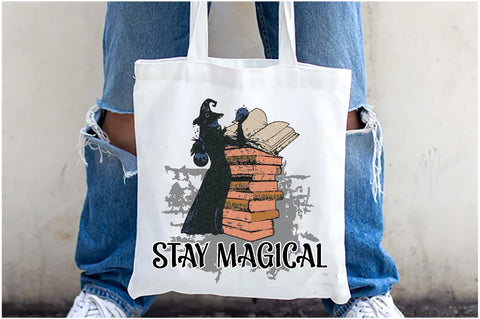 Stay Magical witch and Book Sublimation Sublimation Jagonath Roy 