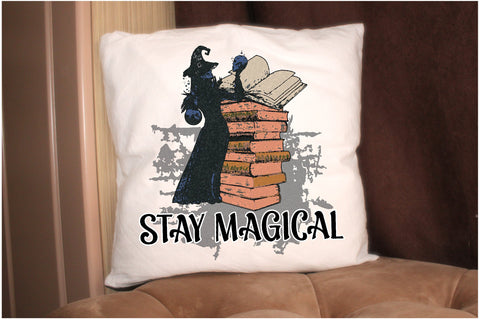 Stay Magical witch and Book Sublimation Sublimation Jagonath Roy 