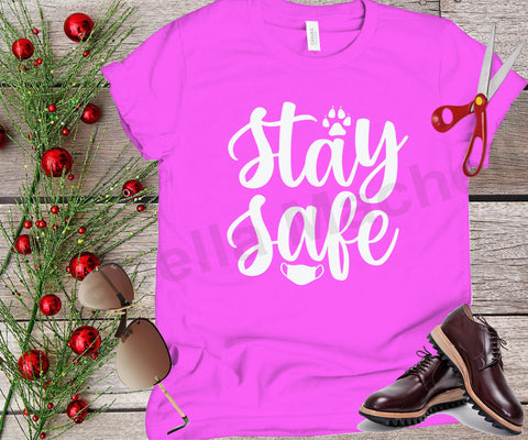 Stay safe svg, social distancing t shirt svg, cut files, covid t shirt svg, covid 19 svg, health awareness svg SVG Isabella Machell 