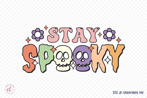 Stay Spooky PNG, Retro Halloween Sublimation Sublimation CraftLabSVG 