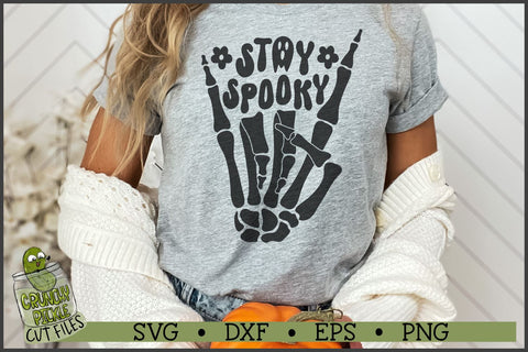 Stay Spooky Skeleton Hand Halloween SVG File SVG Crunchy Pickle 