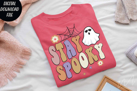 Stay spooky svg, Stay spooky sweet shirt, Funny Halloween svg, Halloween ghost svg, Halloween gift shirt, Cut files, Halloween fall t shirt SVG Isabella Machell 