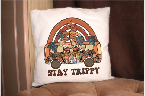 Stay Trippy Mushroom Bus Sublimation Sublimation Jagonath Roy 