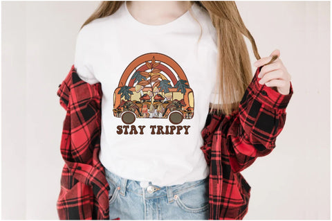 Stay Trippy Mushroom Bus Sublimation Sublimation Jagonath Roy 