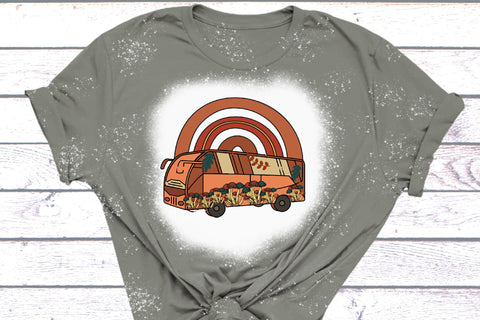 Stay Trippy Mushroom Bus Sublimation Sublimation Rupkotha 