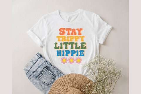 Stay Trippy Retro Hippie Sublimation SVG designartist 