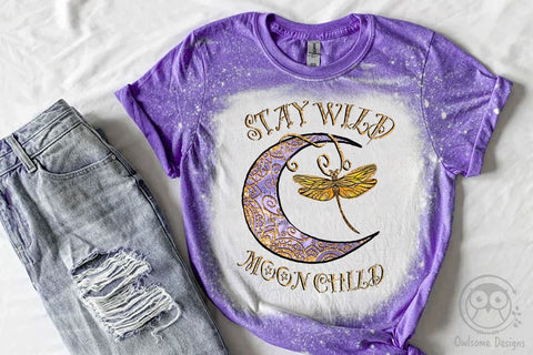 Stay Wild Moon Child Dragonfly PNG Sublimation LAM HOANG THUY 