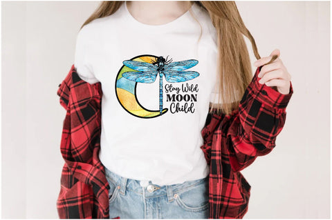 Stay Wild Moon Child Dragonfly Sublimation Sublimation Jagonath Roy 