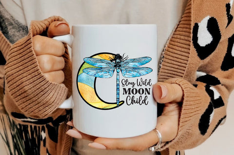 Stay Wild Moon Child Dragonfly Sublimation Sublimation Jagonath Roy 
